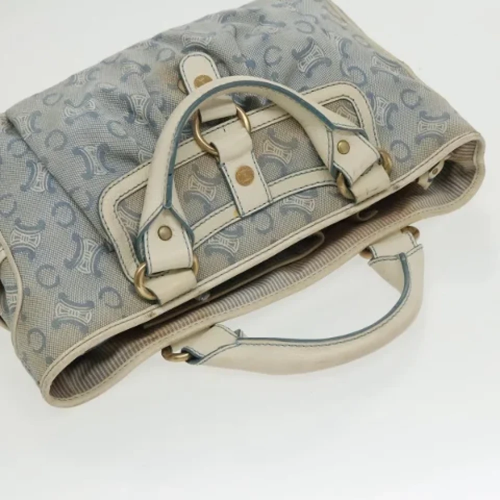 Celine Vintage Pre-owned Canvas handbags Blue Dames