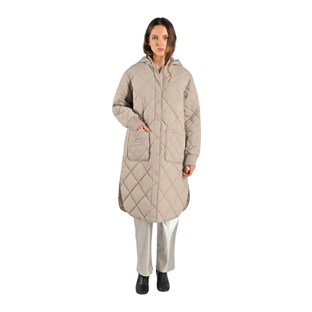Canadian Classics Diamantgestikte Winterjas Beige Dames