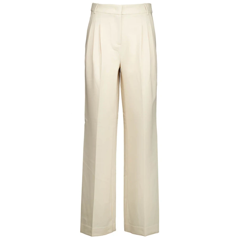 Co'Couture Co Couture Broek Vola Pleat Offwhite XS Dames Beige Dames