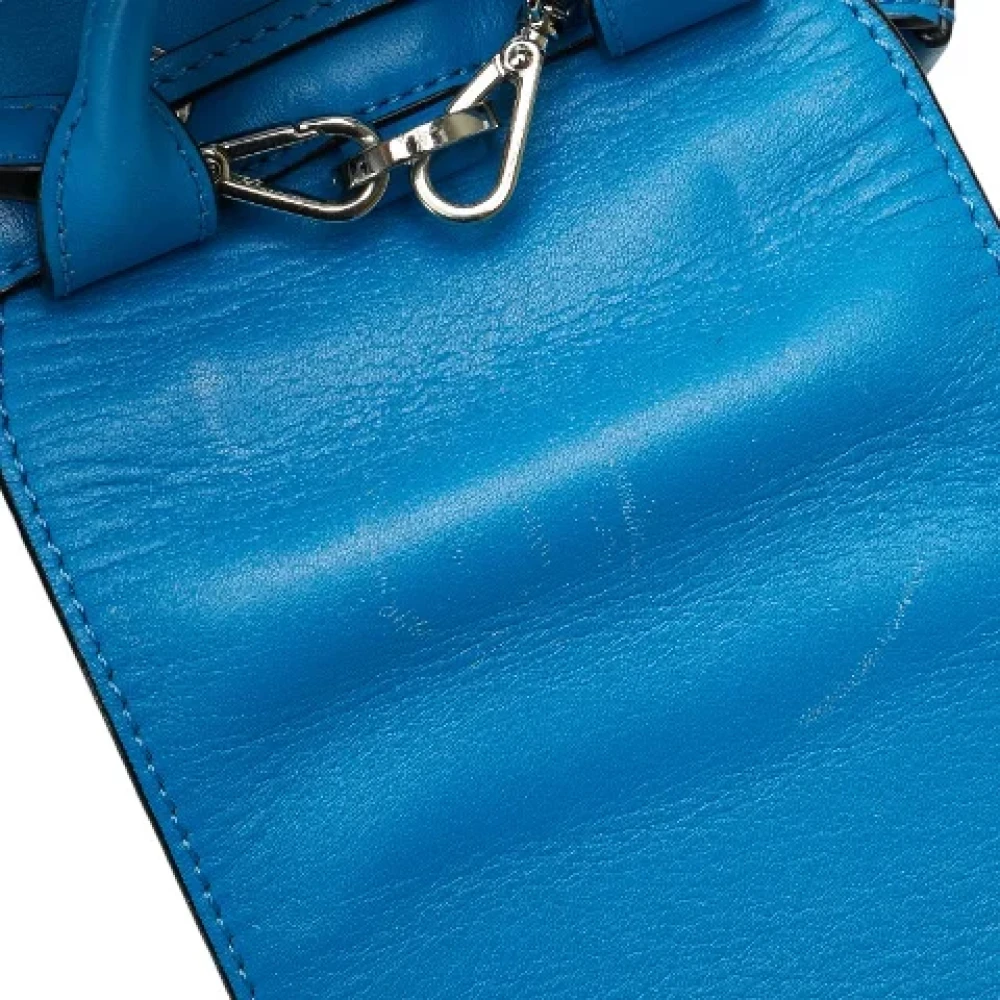 MCM Pre-owned Leather backpacks Blue Dames