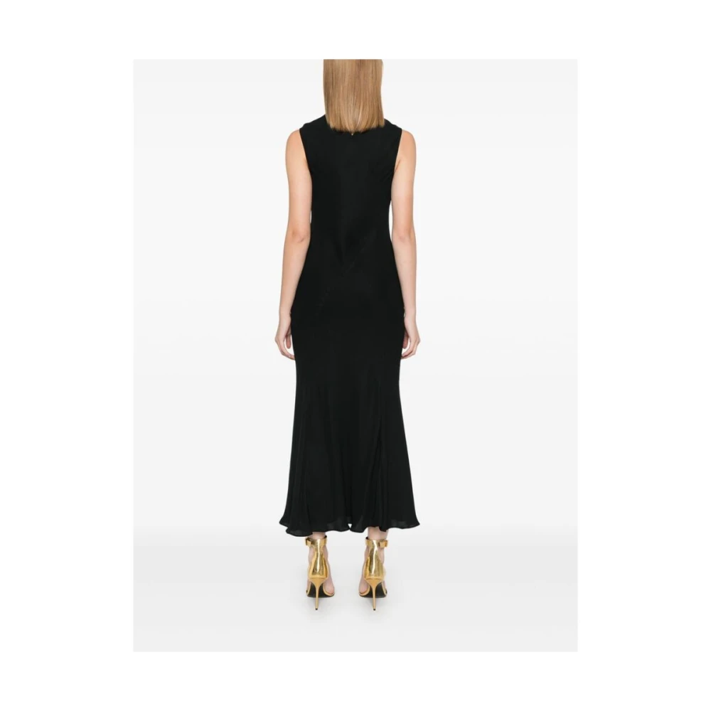 Calvin Klein Zwarte A-lijn Jurk Black Dames