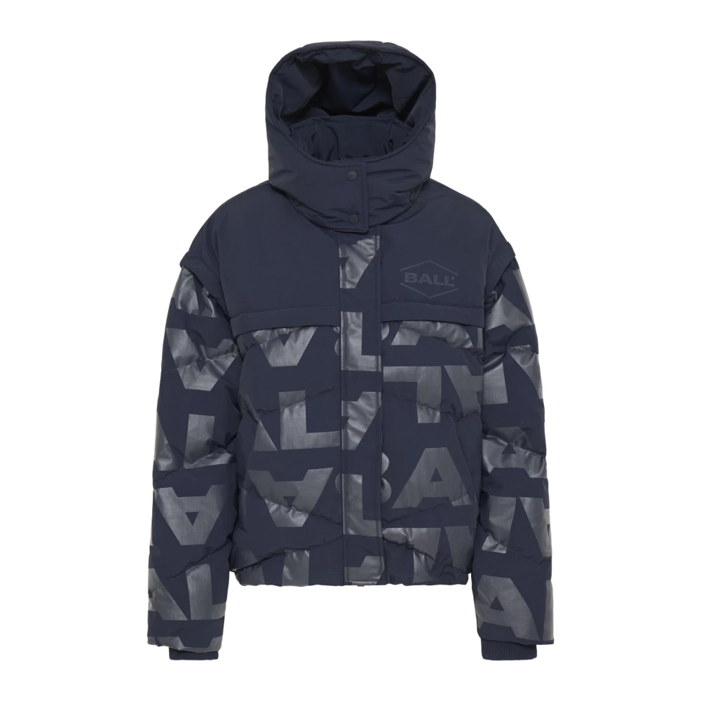 Ball Vrouw Blauw Jassen Dames, L, Katoen, Gewatteerde Pufferjas Sky Captain
