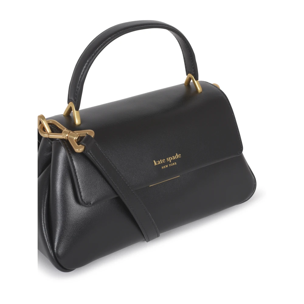 Kate Spade Zwarte Leren Kleine Top Handvat Tas Black Dames