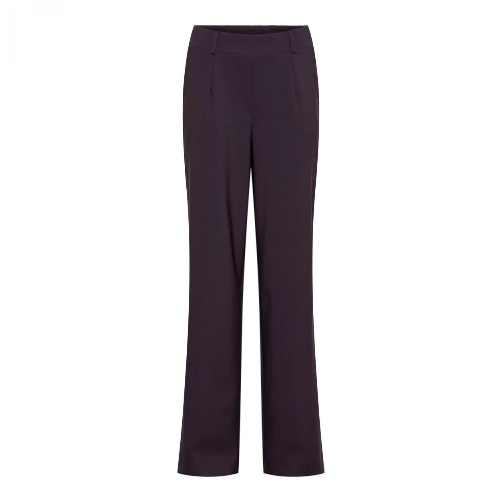 &Co Woman Penelope Bordeaux Flare Travel Broek Purple Dames