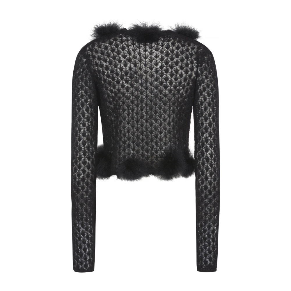 Blumarine Zwarte Cardigan Sweaters Black Dames