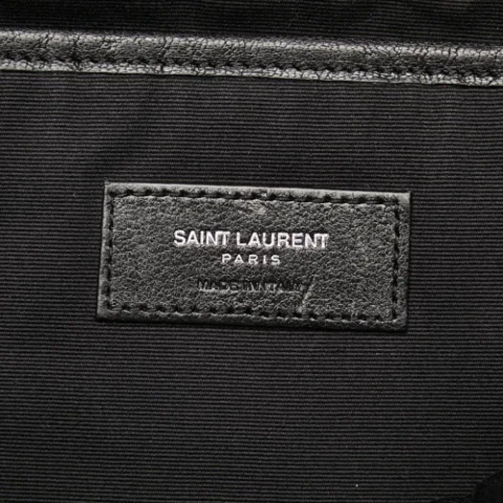 Yves Saint Laurent Vintage Pre-owned Fabric backpacks Black Dames
