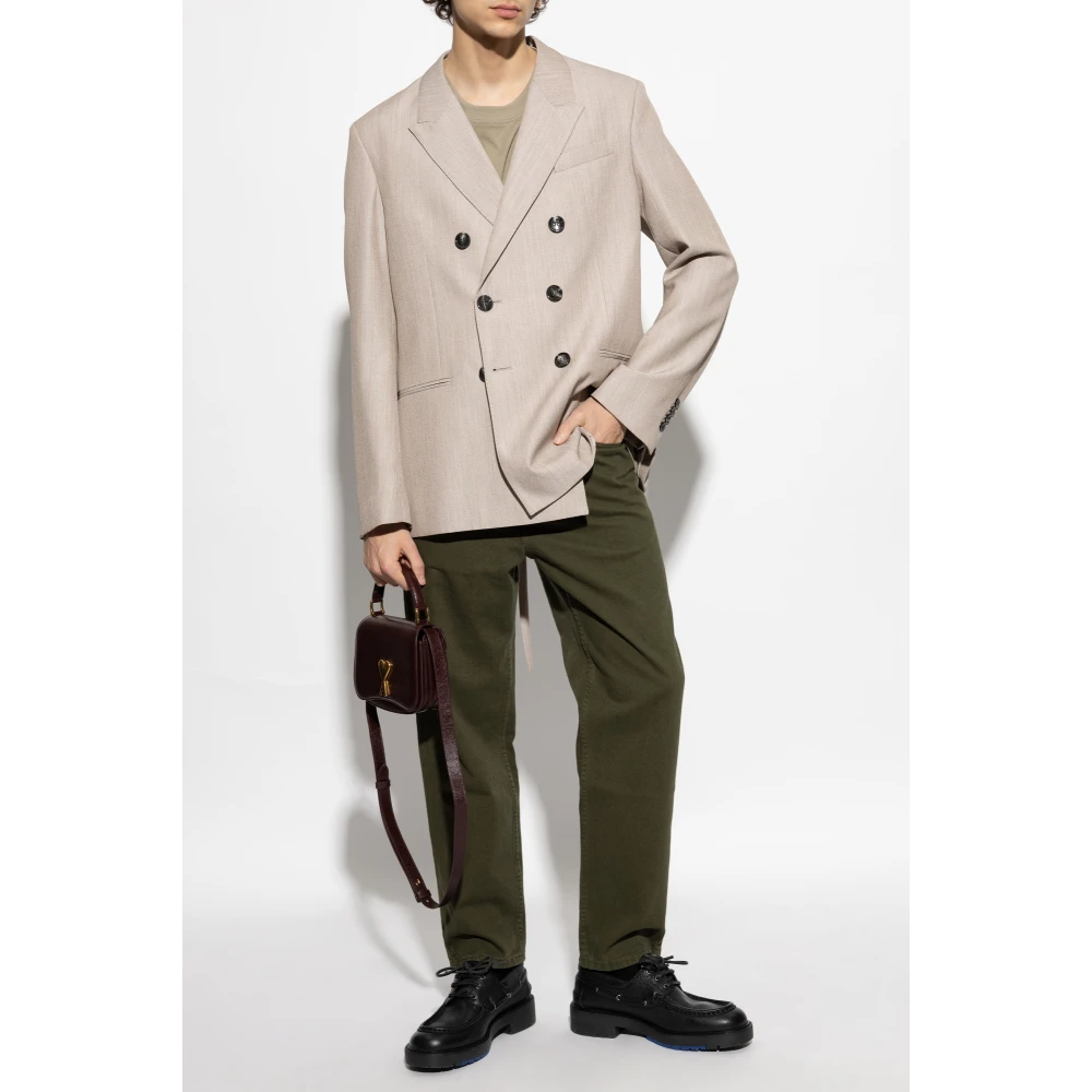 Ami Paris Wollen blazer Beige Heren
