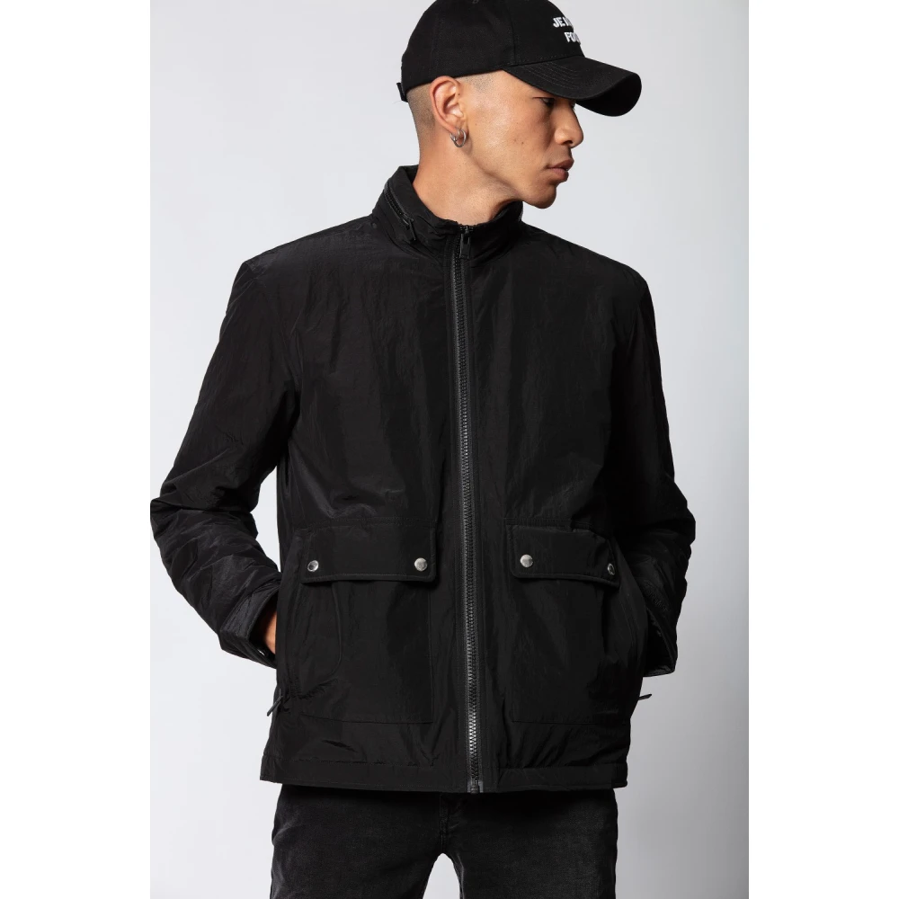 Zadig & Voltaire Lichtgewicht waterafstotende jas Black Heren