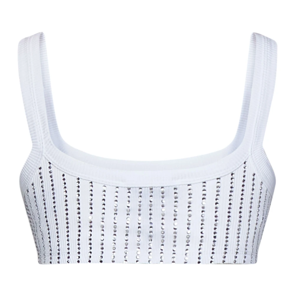 The Attico Mouwloze Top White Dames