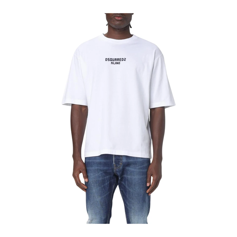 Dsquared2 Men's White Relaxed Fit Tee