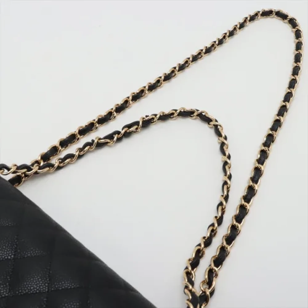Chanel Vintage Pre-owned Leather handbags Black Dames