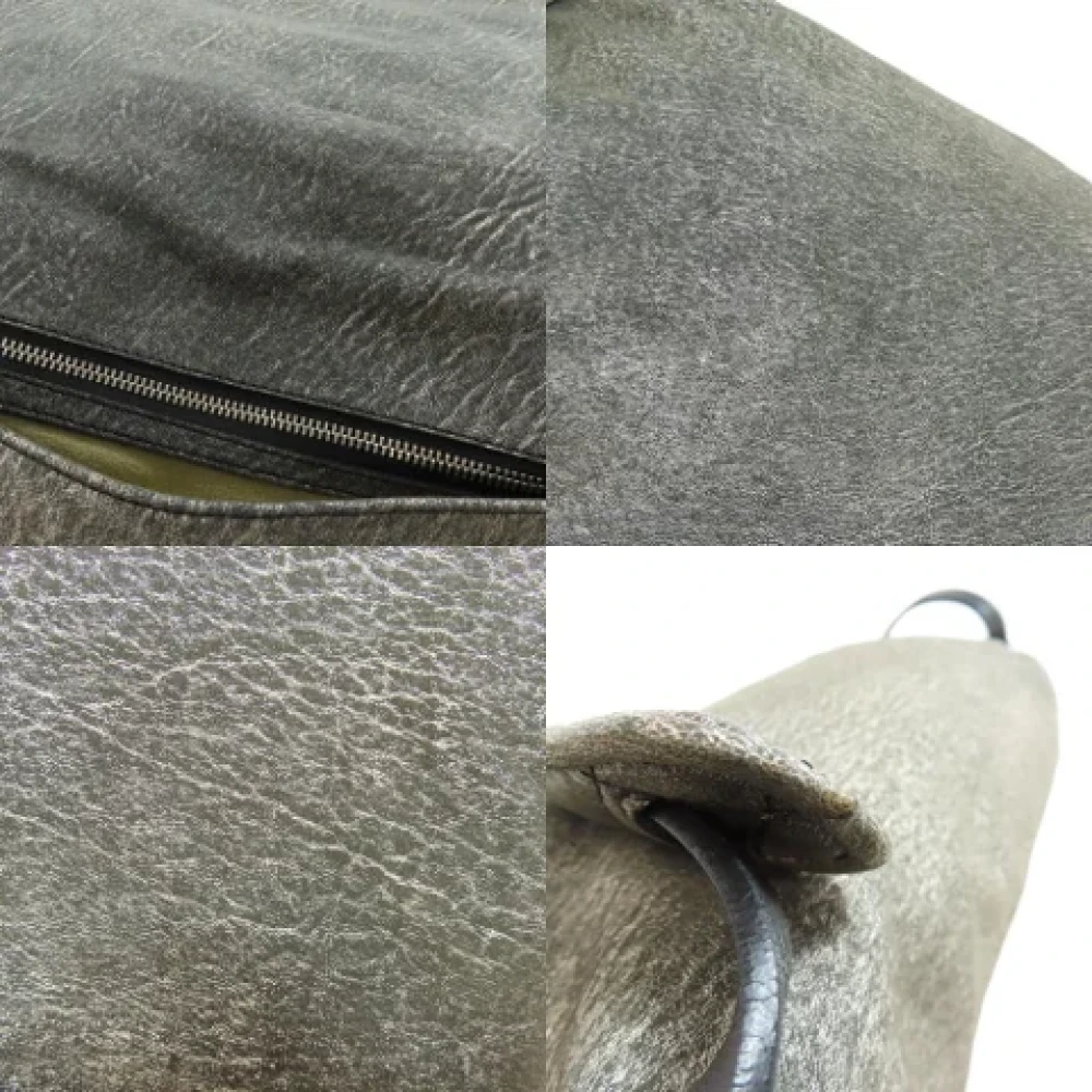 Jimmy Choo Pre-owned Leather shoulder-bags Gray Dames