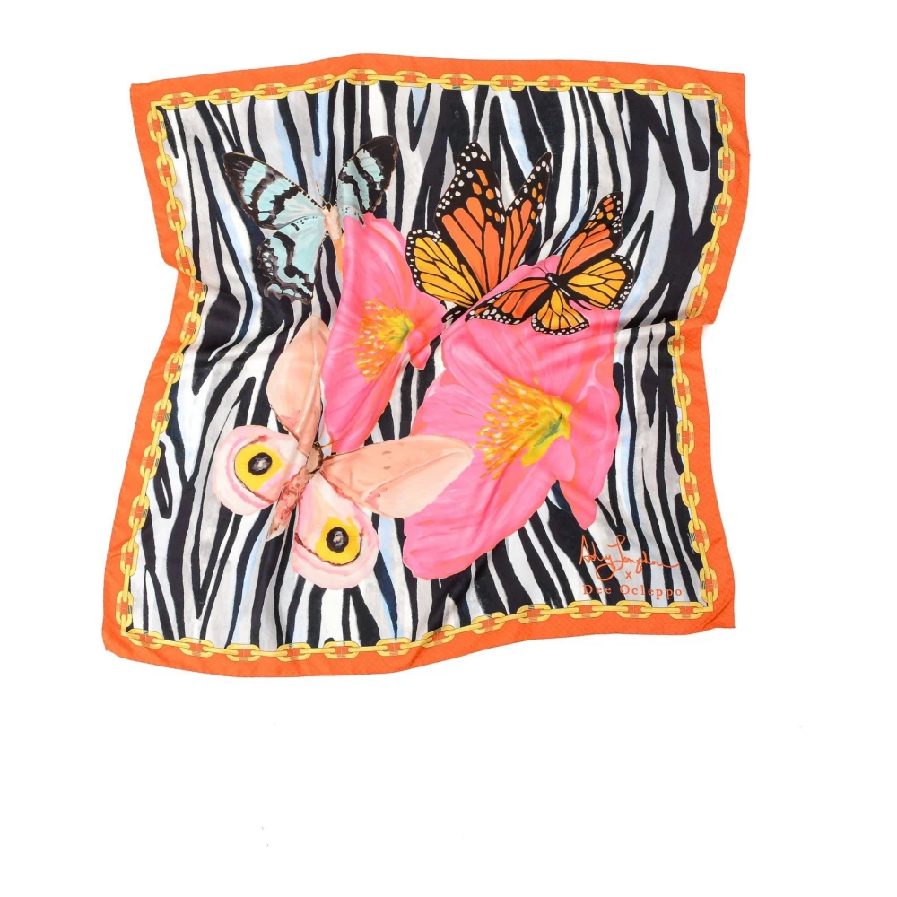 Dee Ocleppo Pop Art Zijden Sjaal Multicolor Dames