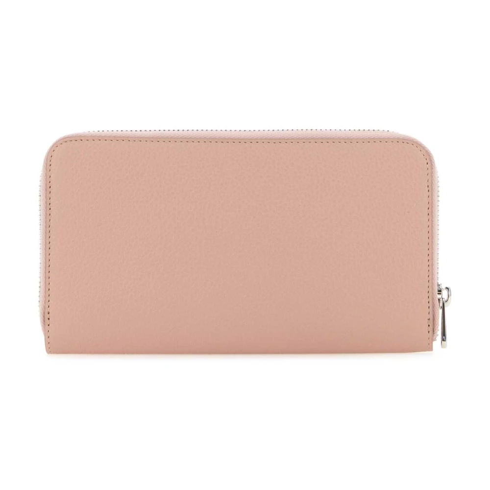 Salvatore Ferragamo Roze Leren Portemonnee Pink Dames