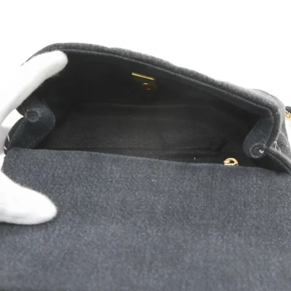 Chanel Vintage Pre-owned Denim chanel-bags Black Dames