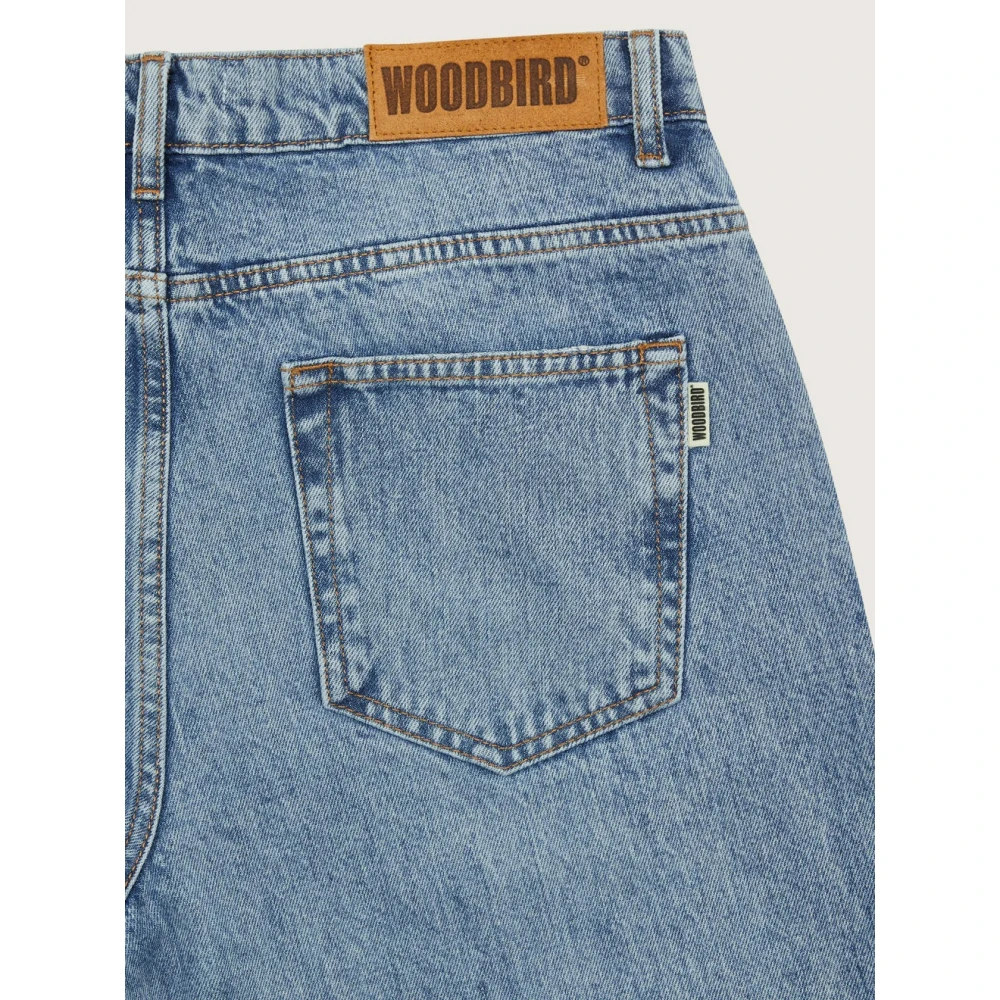 Woodbird Heren Leroy Doone Jeans met ritssluiting Blue Heren