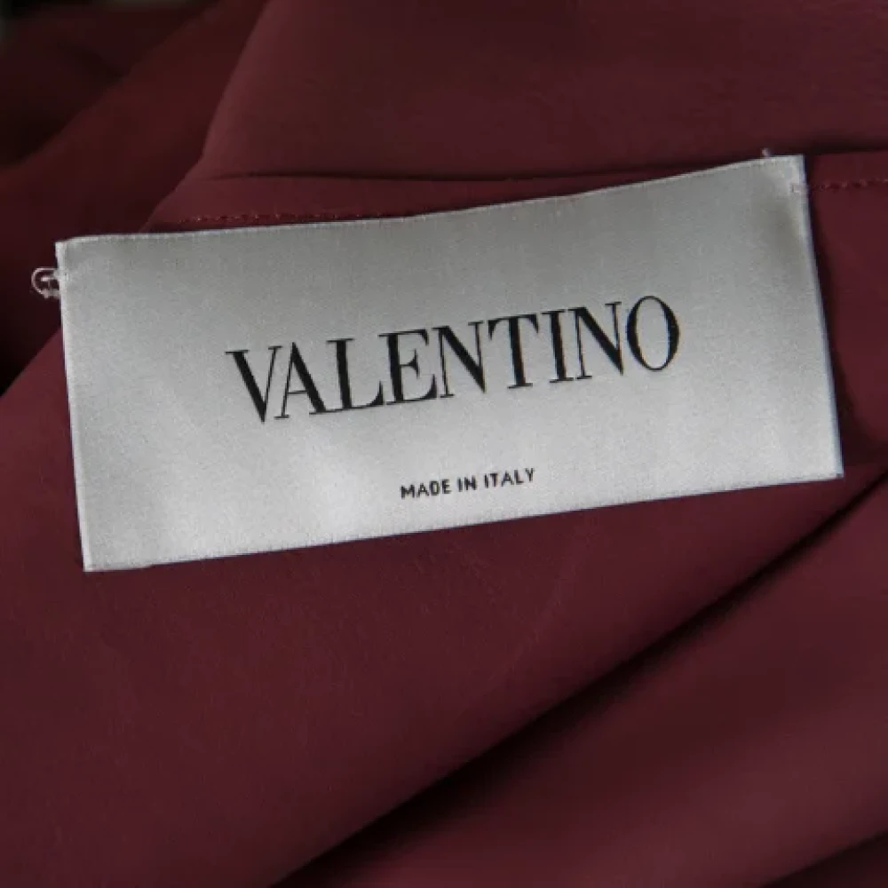 Valentino Vintage Pre-owned Leather outerwear Red Dames