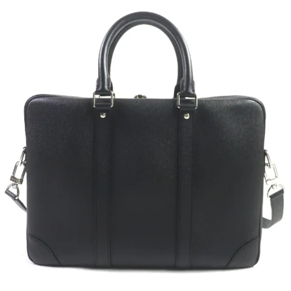 Louis Vuitton Vintage Pre-owned Leather louis-vuitton-bags Black Heren