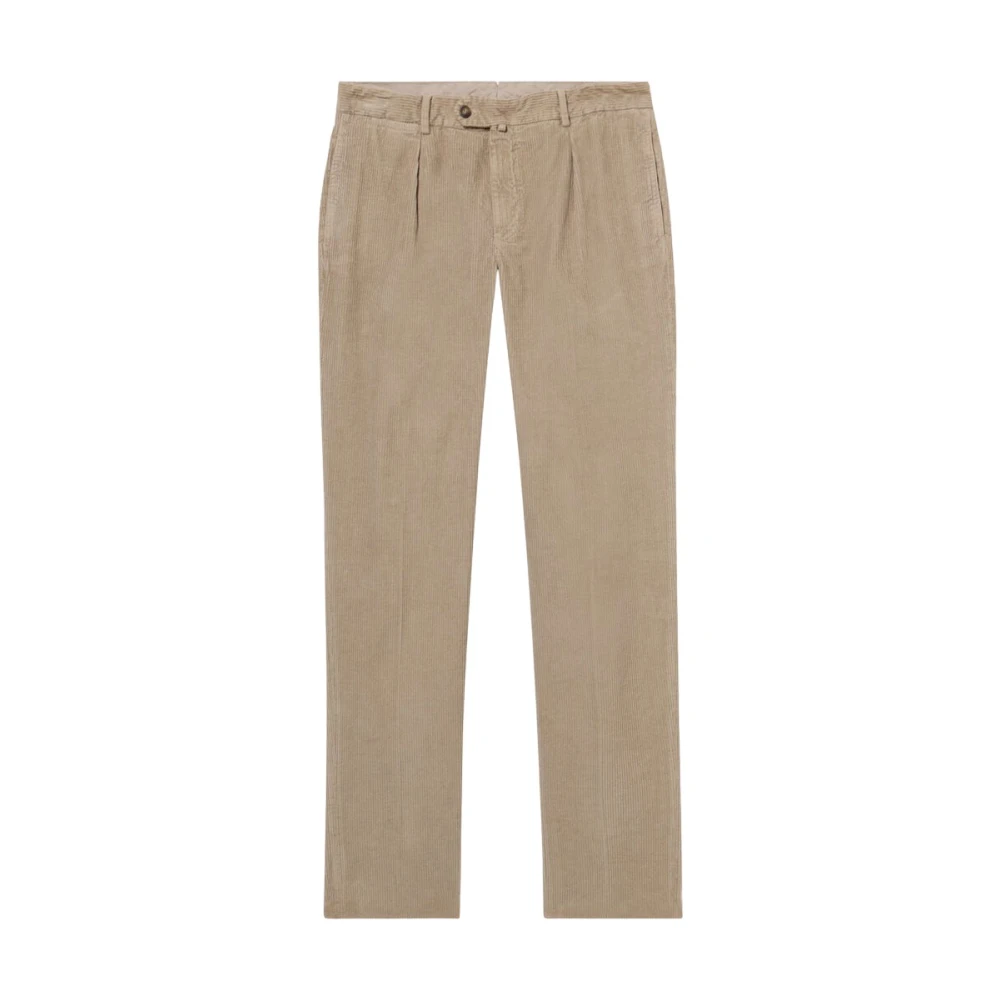 Brooks Brothers Beige Chinos, Male, W33, One-Pleat Cotton Corduroy Chino