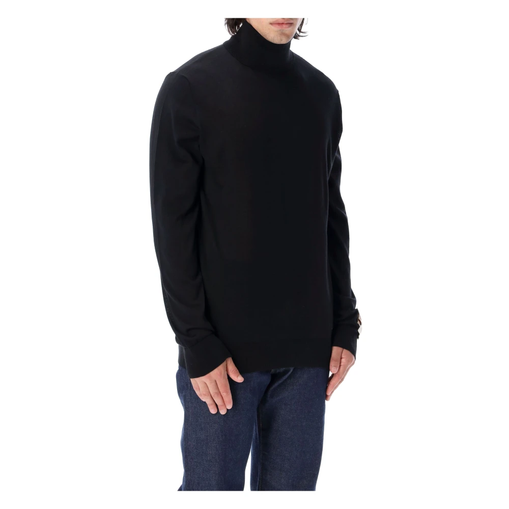 Golden Goose Stijlvolle Merino High Neck Sweater Black Heren