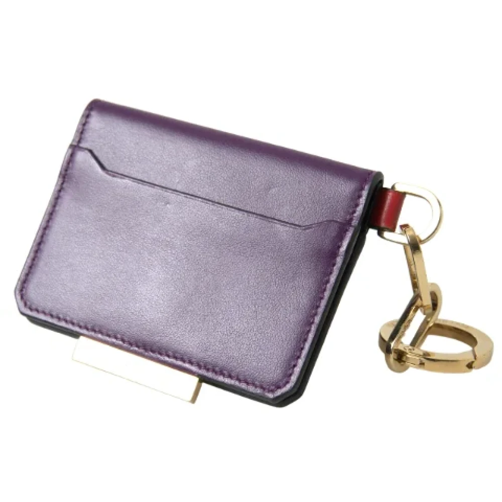Dolce & Gabbana Pre-owned Canvas wallets Purple Dames