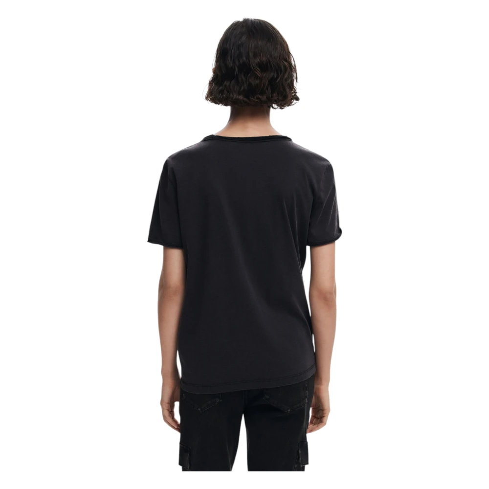 Desigual Katoenen T-shirt met korte mouwen voor dames Black Dames