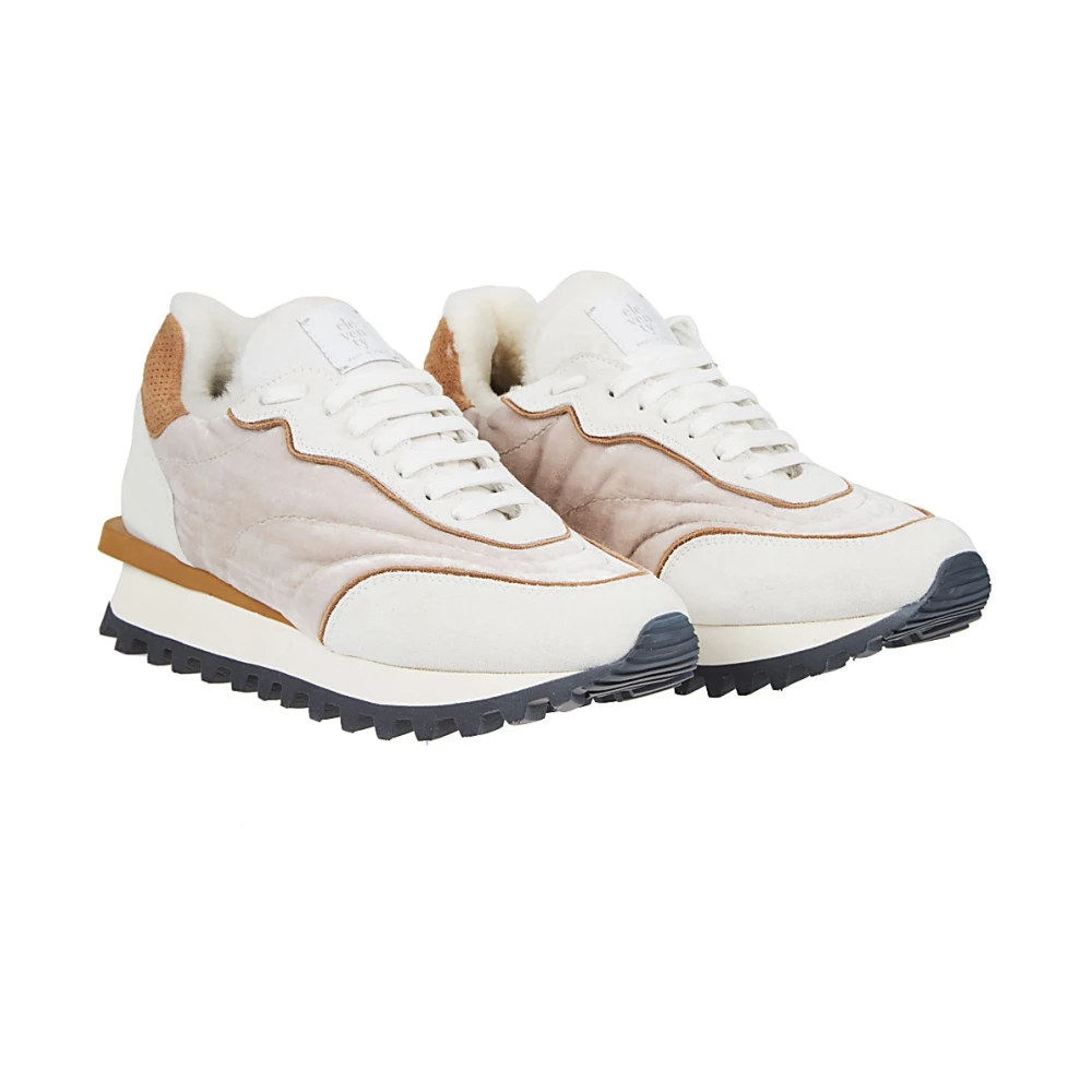 Eleventy Damen Beige Sneakers