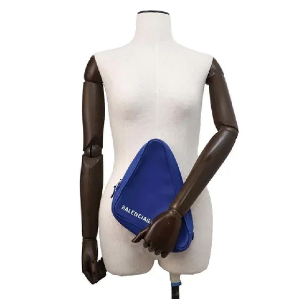 Balenciaga Vintage Pre-owned Leather clutches Blue Dames