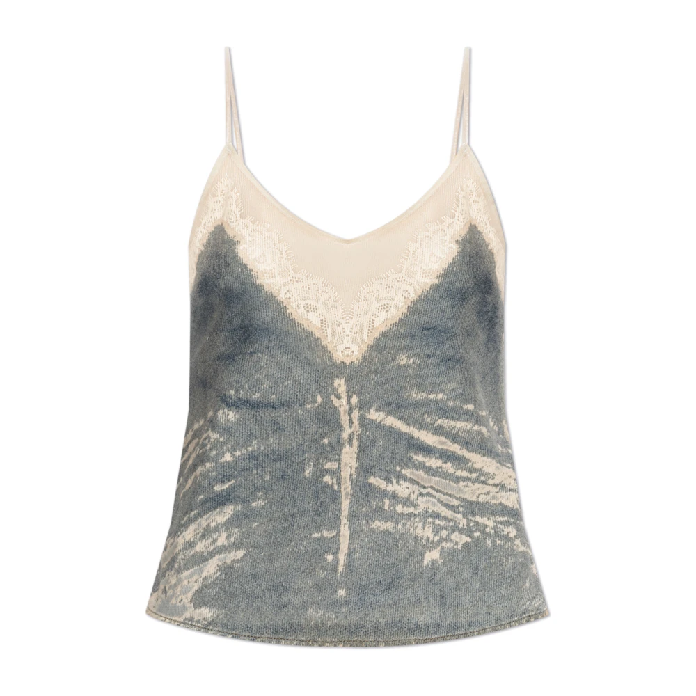 Diesel Top De-Tre-Fsf Gray Dames