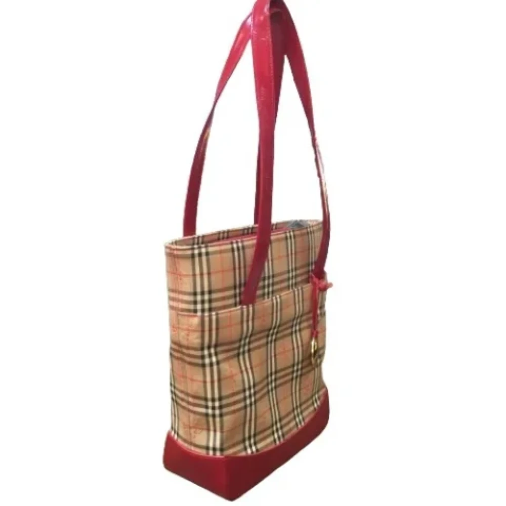 Burberry Vintage Pre-owned Fabric totes Beige Dames