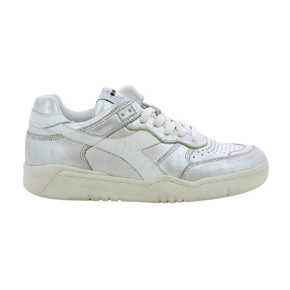 Diadora Metallic Sneakers Dames Schoenen Grijs