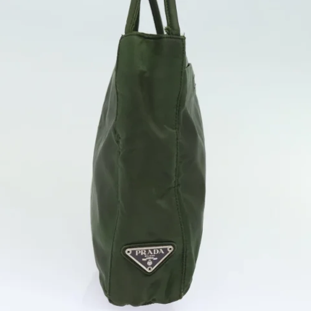 Prada Vintage Pre-owned Nylon totes Green Dames