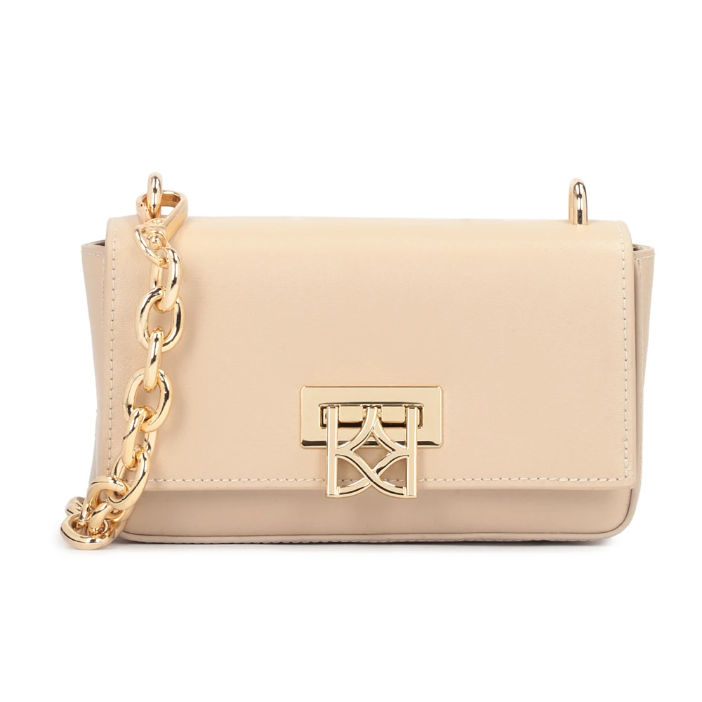 Kazar Kleine handtas aan een brede band met ketting Beige Dames