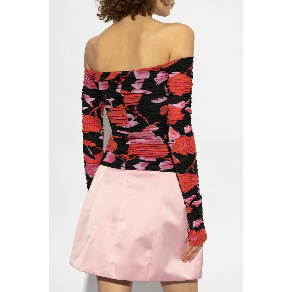 Blumarine Draped Top Red Dames