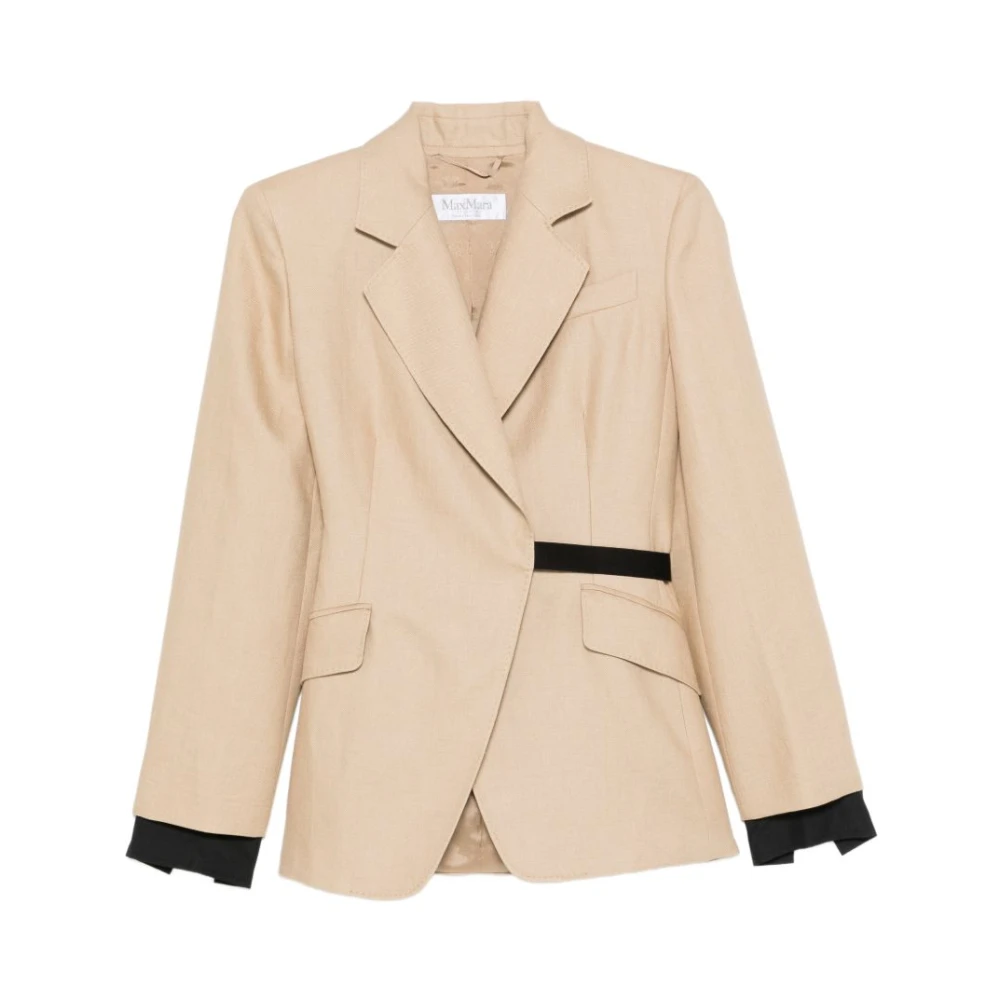 Max Mara Women's Beige Giacca Doppiopetto Fionda - Blazers - S - Jackets