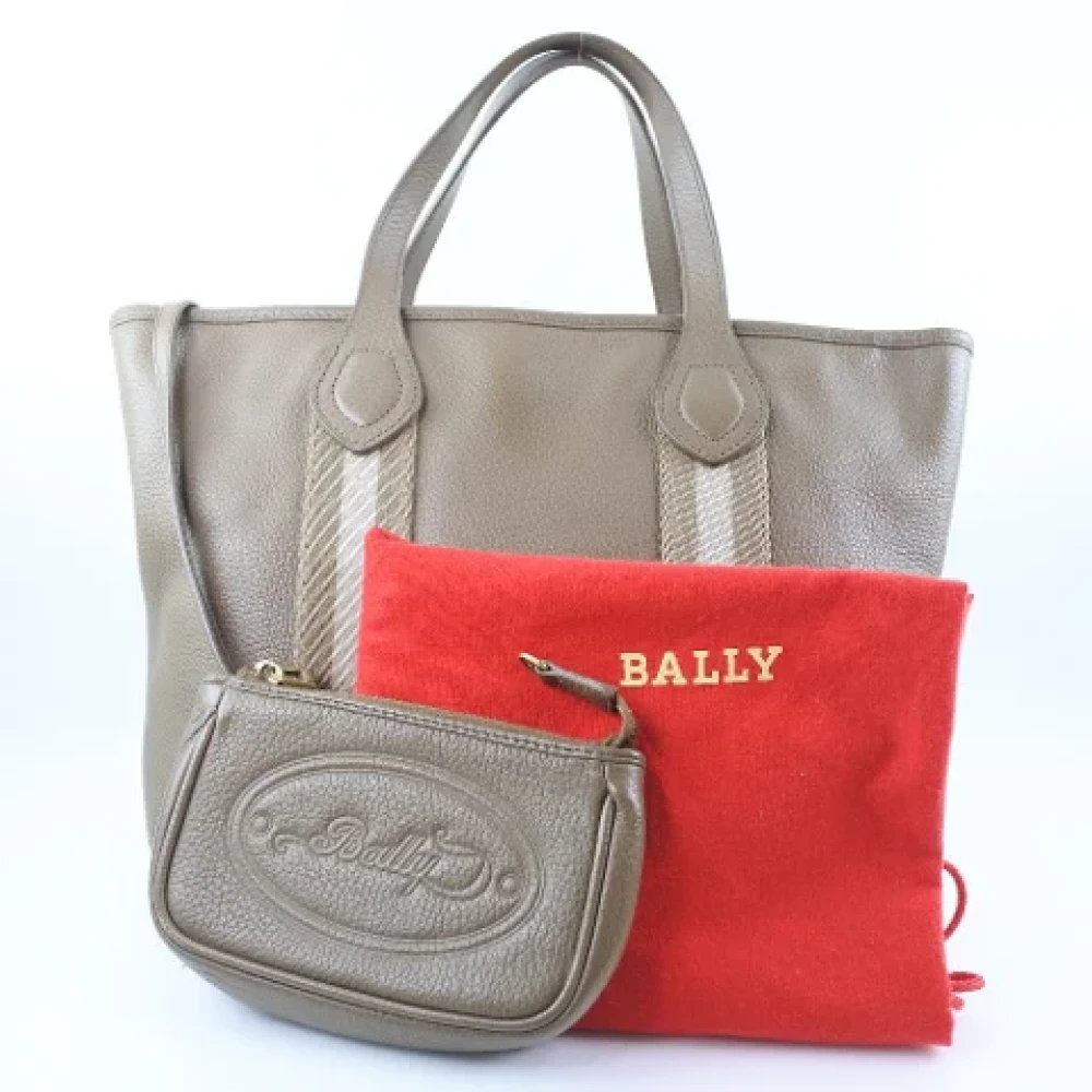 Bally Pre-owned Leather handbags Beige Dames