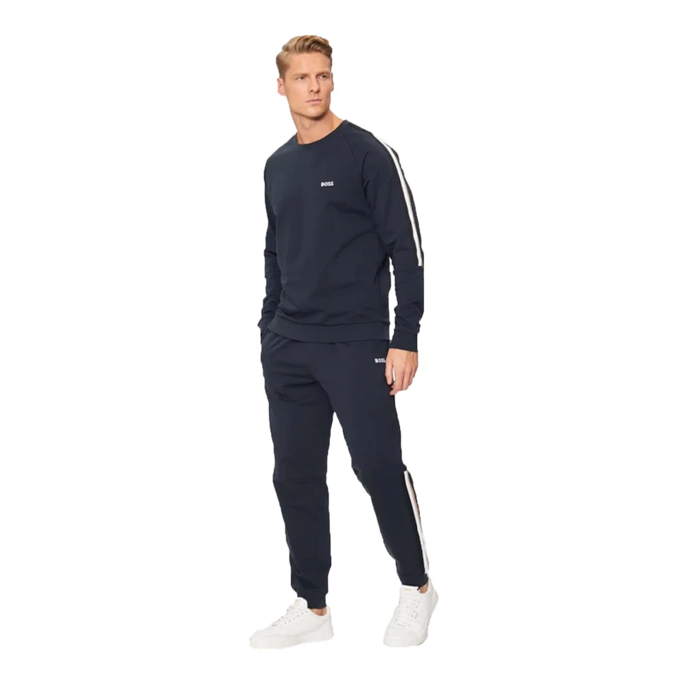 Hugo Boss Blauw Katoenen Trainingspak Set Blue Heren