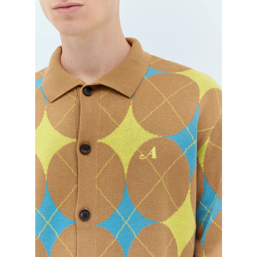 Awake NY Argyle Gebreide Vest Multicolor Heren