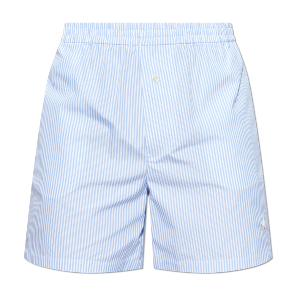 Moschino Gestreepte patroon shorts Blue Heren