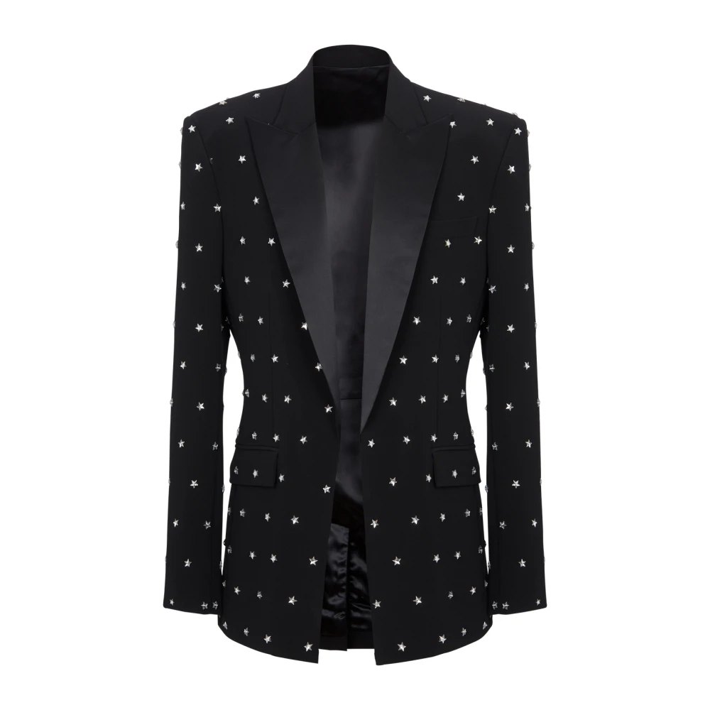 Balmain Jas met Sterrenborduursel Black Heren