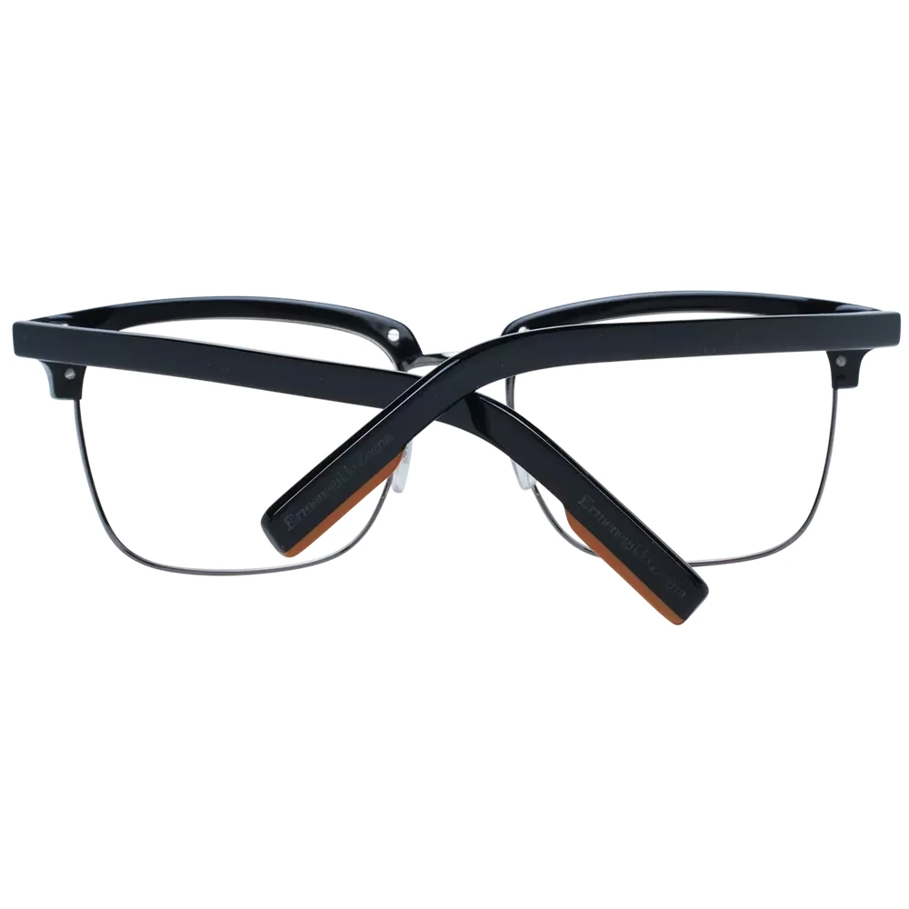 Ermenegildo Zegna Zwarte Heren Optische Brillen Black Unisex