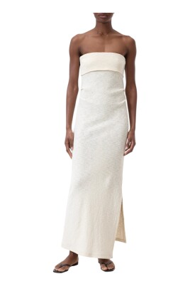 beige-bandeau-dress-boucle-cotton-elegant