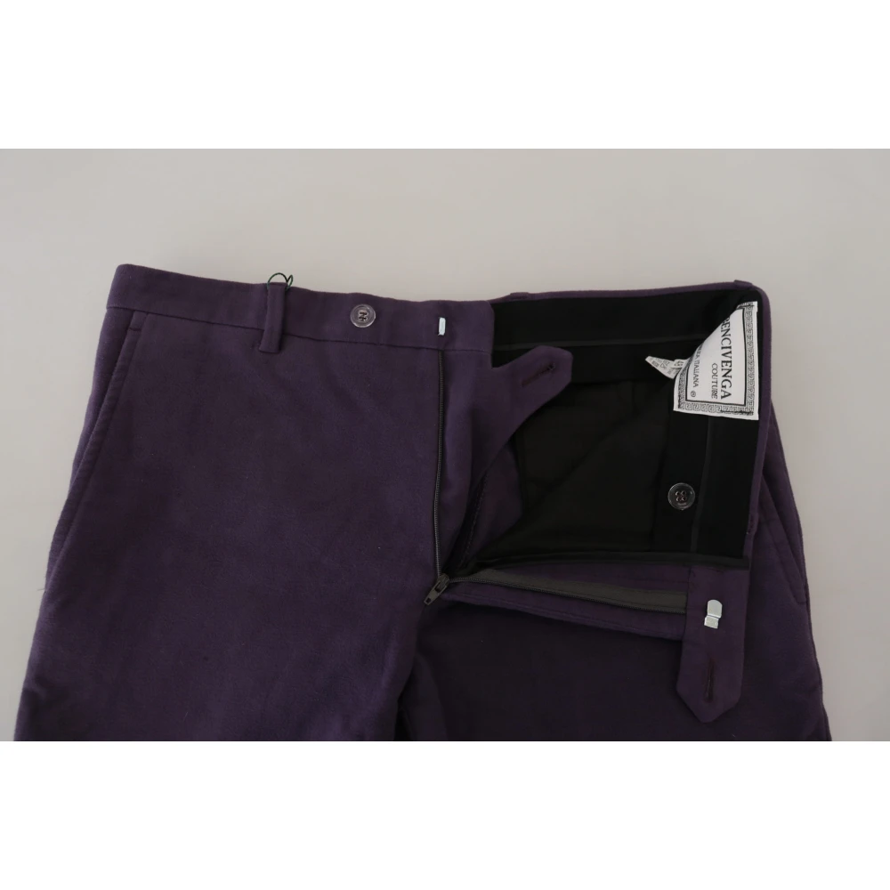 Bencivenga Slim-fit Trousers Purple Heren