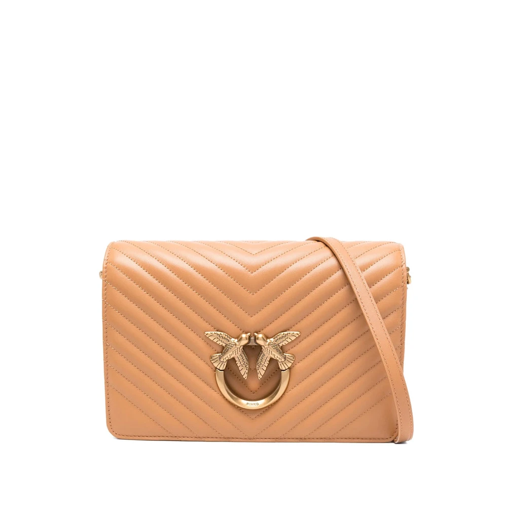 Pinko Women's Brown Love Classic Shoulder Bag