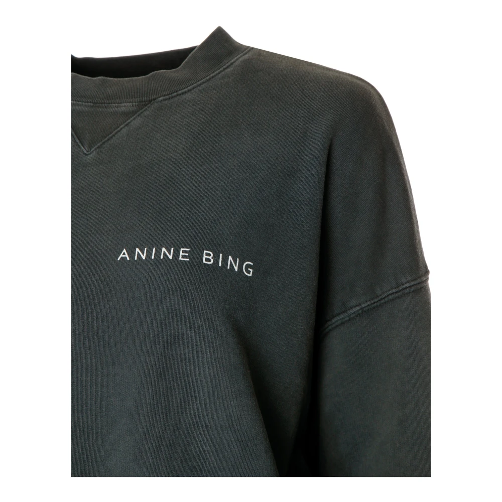 Anine Bing Twisted Snake Sweatshirt Gray Dames