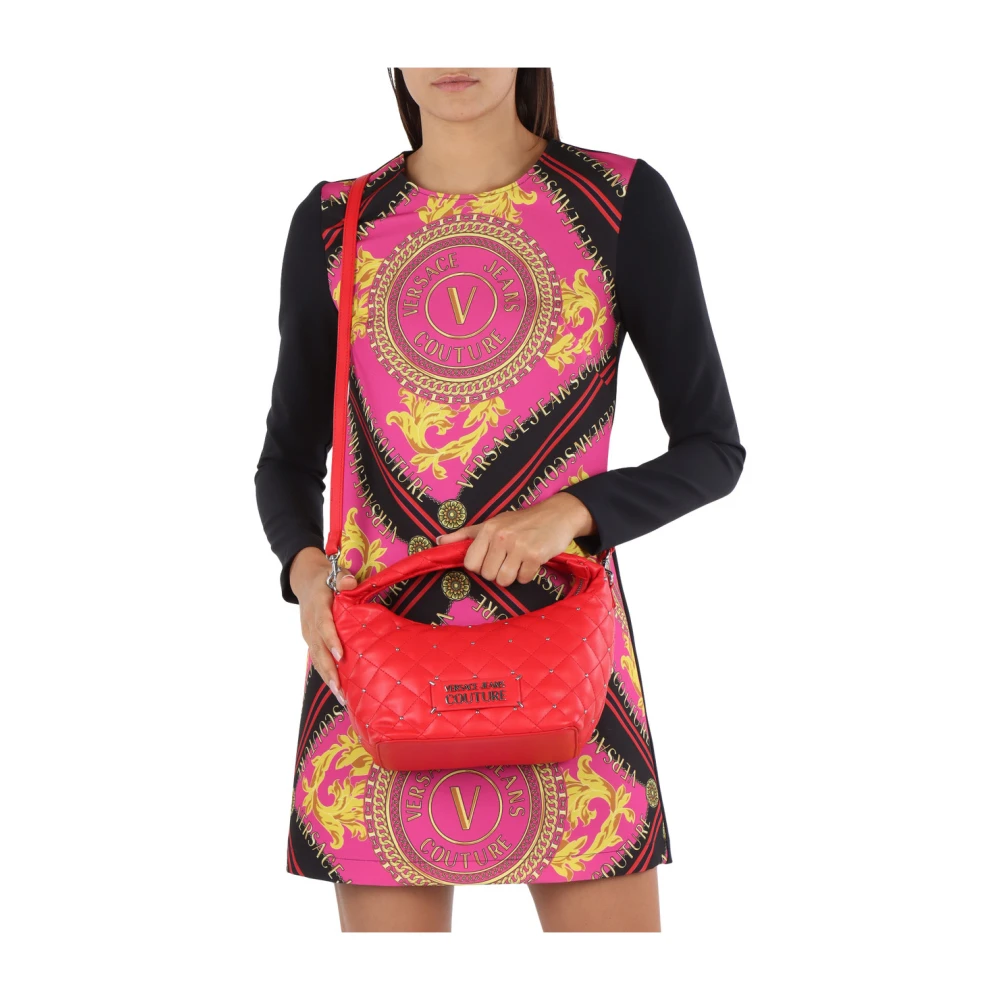 Versace Jeans Couture Gewatteerde handtas met mini studs Red Dames