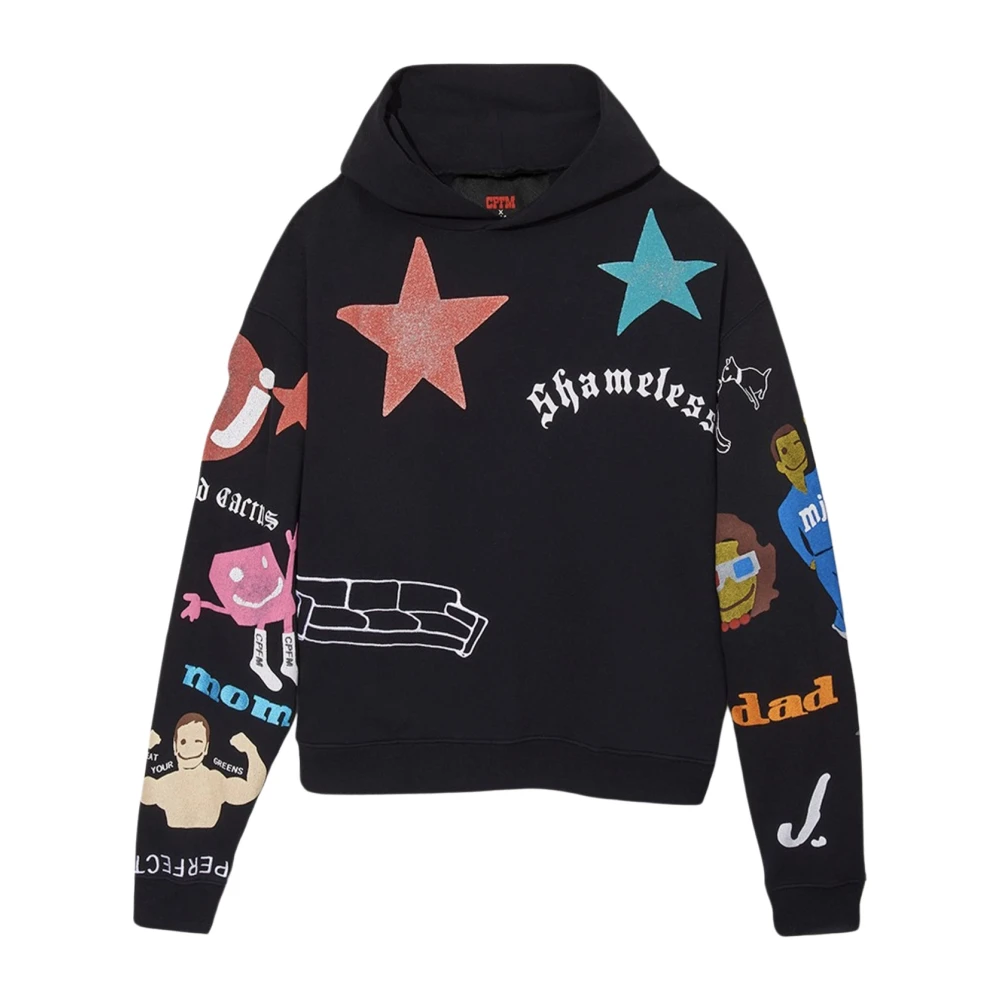 Cactus Plant Flea Market Tattoo Hooded Pullover Sweatshirt Zwart Black Heren