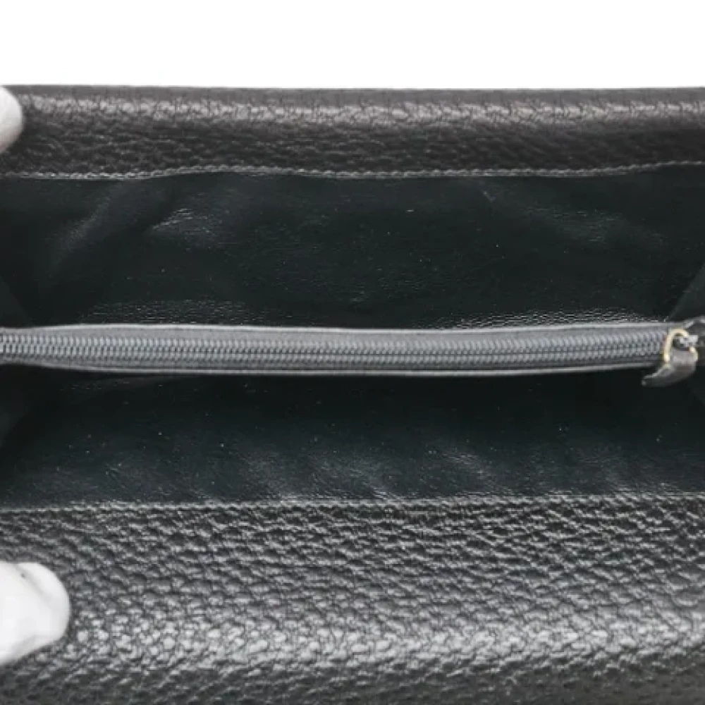 Gucci Vintage Pre-owned Leather wallets Black Dames