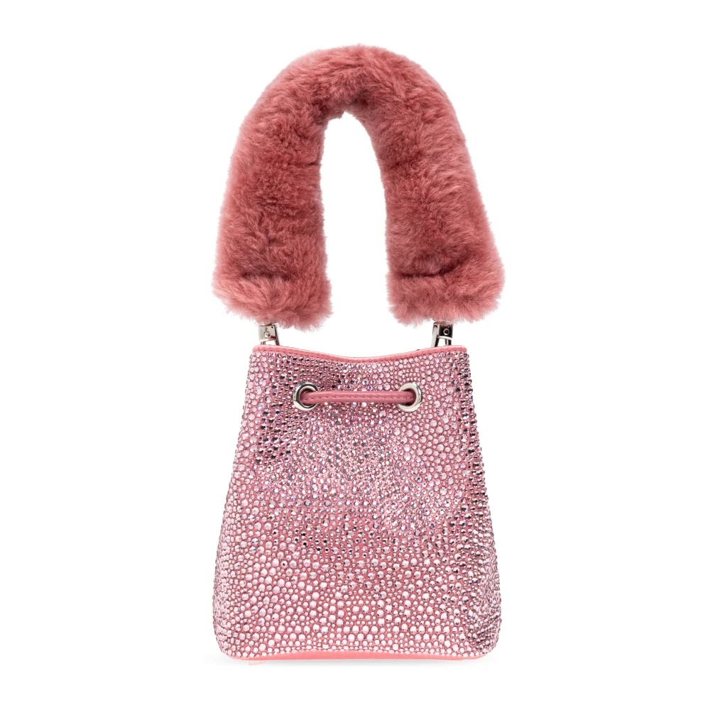 Versace Crystal La Medusa Mini bucket tas Pink Dames