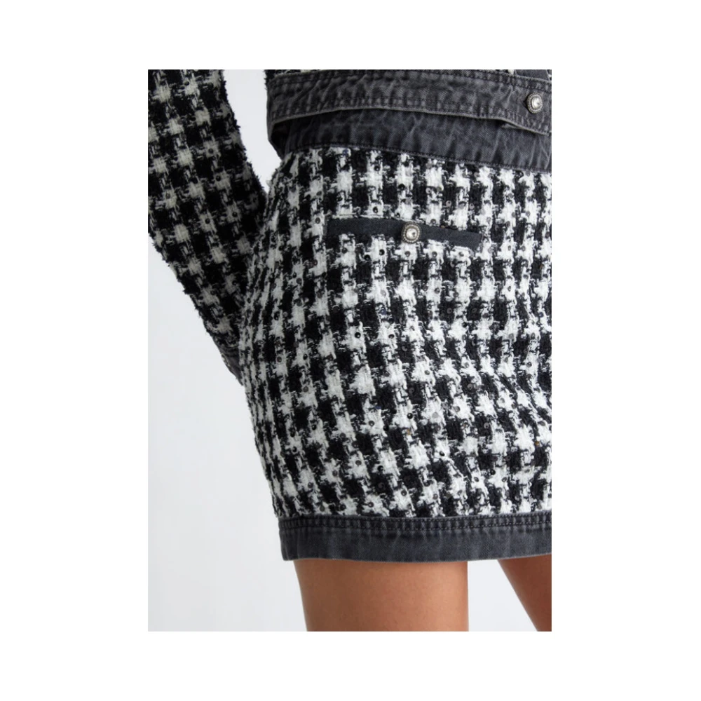 Liu Jo Denim en Bouclé Minirok Multicolor Dames